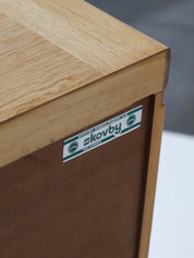 Skovby_Oak_Sideboard_with_Sliding_Doors,_Denmark_1960s