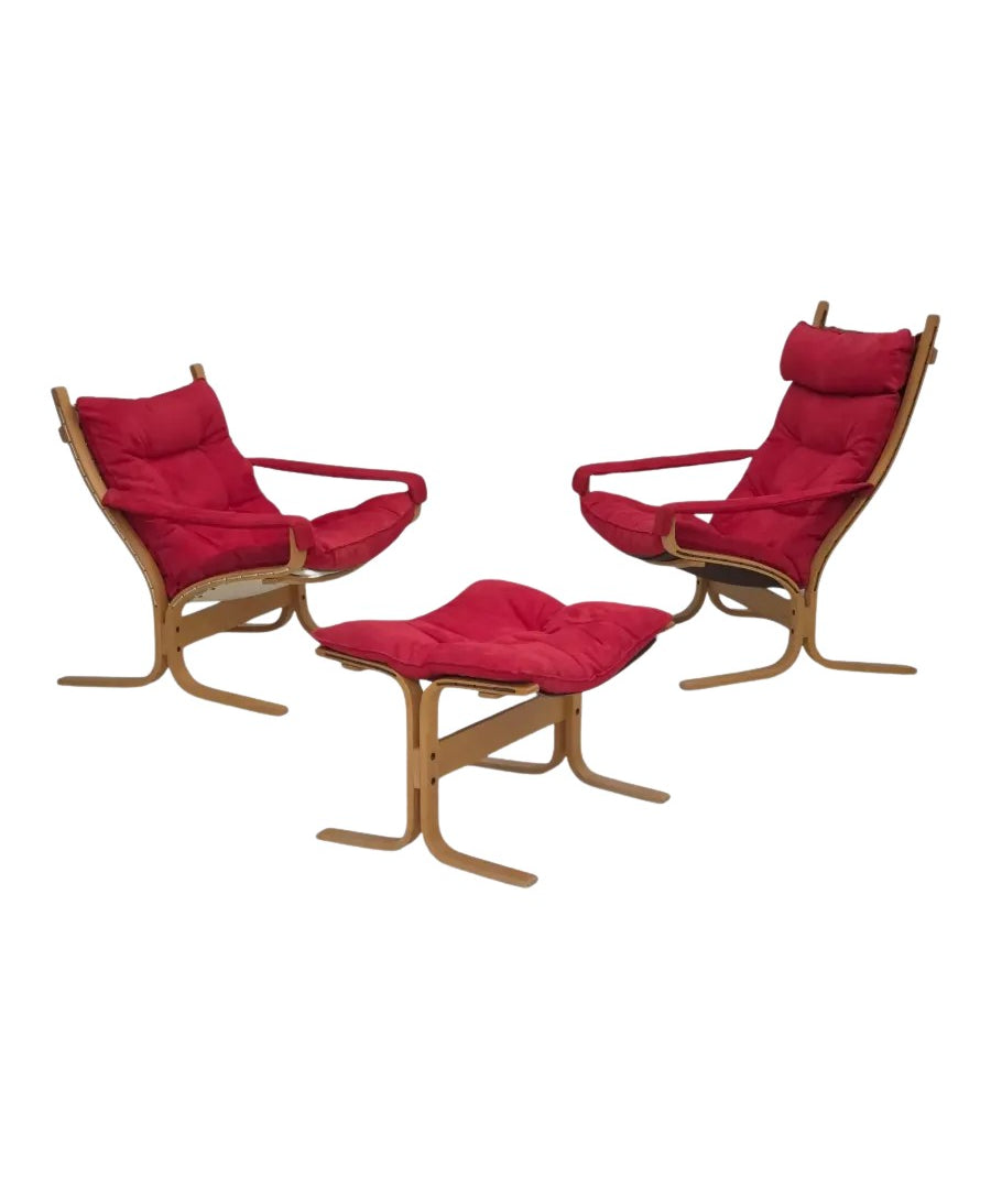 Siesta_Chair_Set_and_Ottoman,_Beech_&_Nubuck,_1970s_Norway
