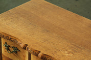 Small_Danish_Oak_Chest_of_Drawers_with_Brass_Handles,_Denmark,_1960s