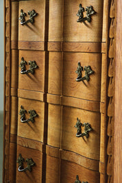 Small_Danish_Oak_Chest_of_Drawers_with_Brass_Handles,_Denmark,_1960s
