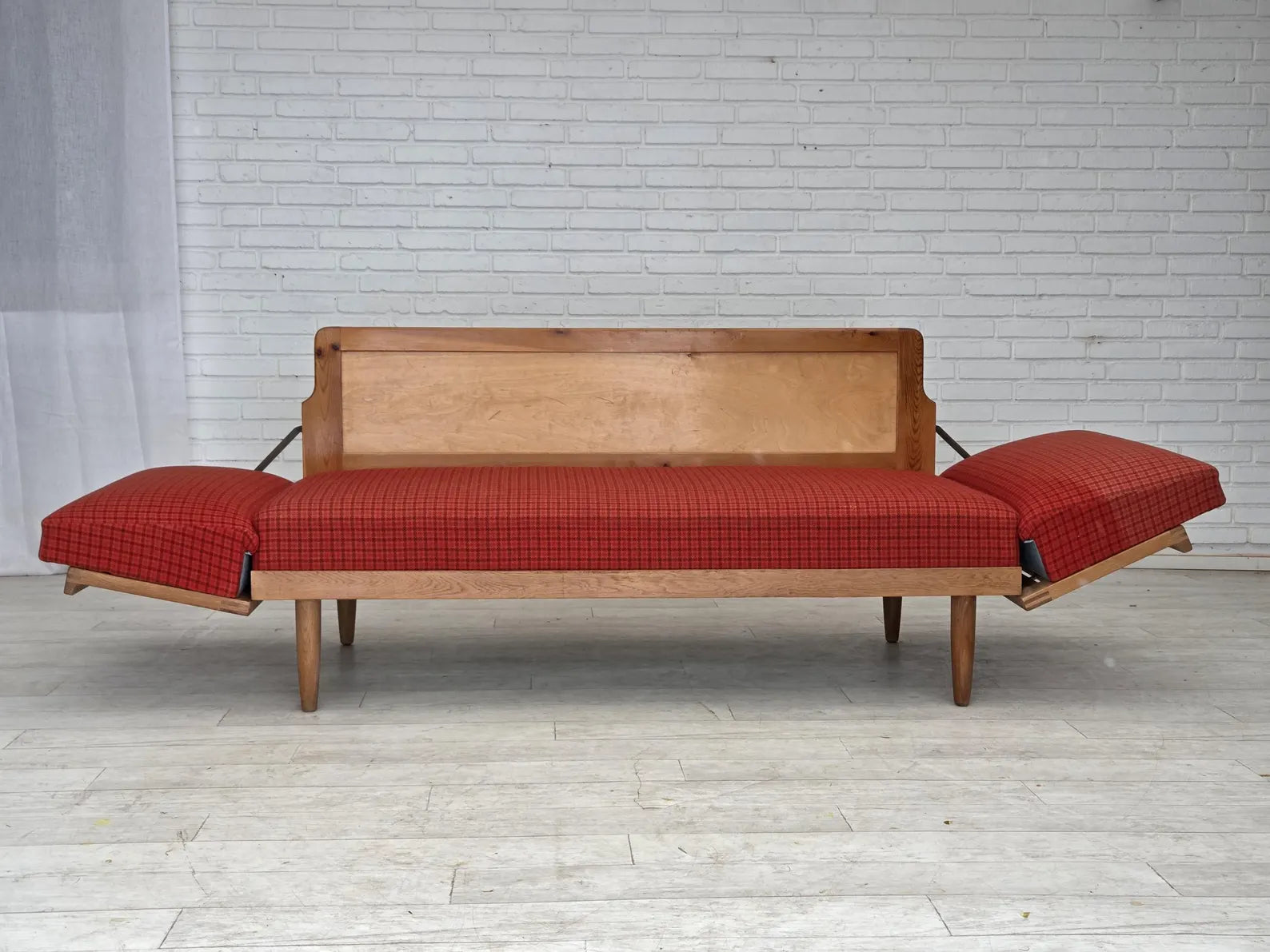 Sofa-Bed_by_Illum_Wikkelsø,_Oak_&_Wool,_1970s_Denmark