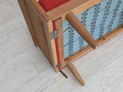 Sofa-Bed_by_Illum_Wikkelsø,_Oak_&_Wool,_1970s_Denmark