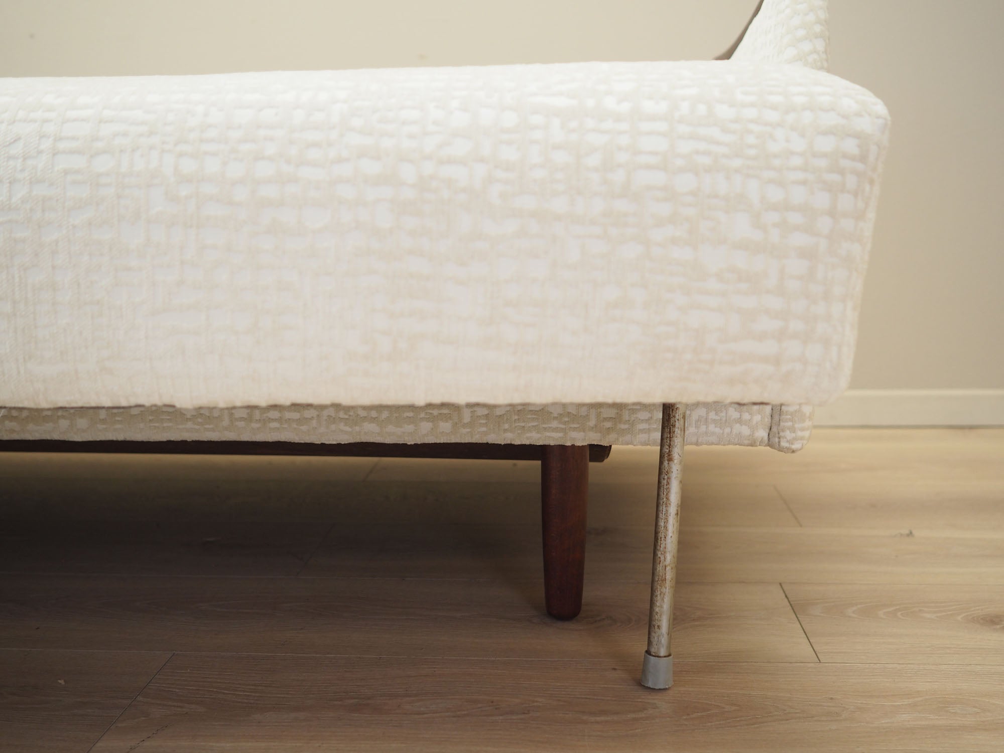 Danish_Mid-Century_Sofa_Bed_with_Teak_Details_from_1970s,_Denmark