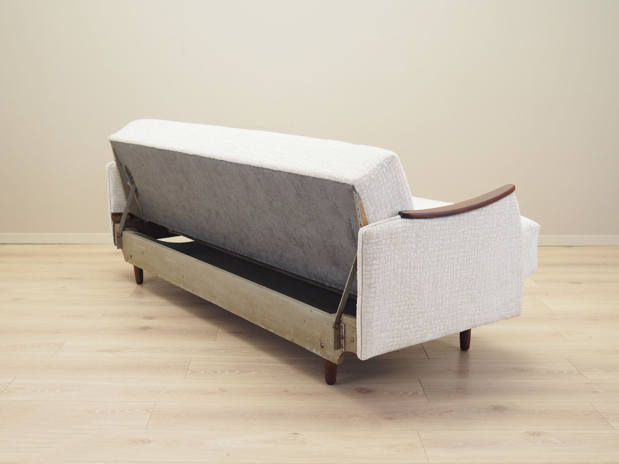 Danish_Mid-Century_Sofa_Bed_with_Teak_Details_from_1970s,_Denmark