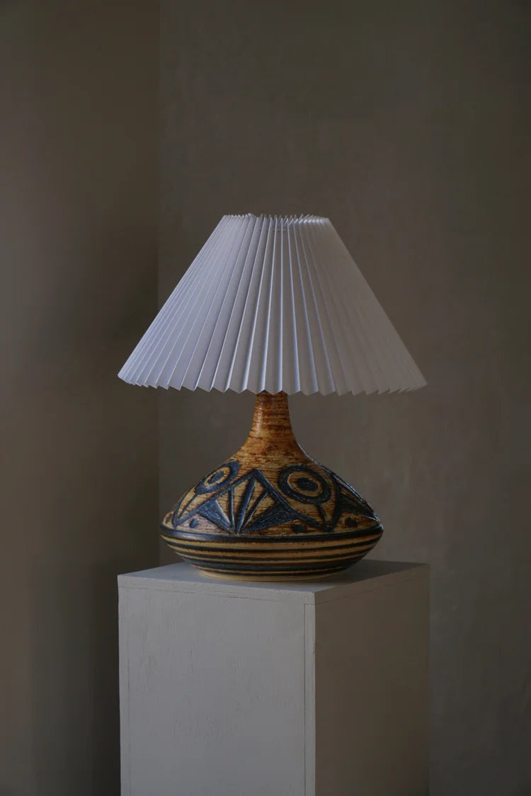 Søholm_Model_3073_Stoneware_Table_Lamp,_Danish_Mid_Century_Modern_Ceramic_Lighting,_1960s