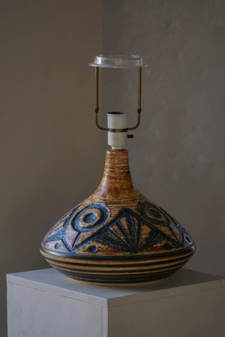 Søholm_Model_3073_Stoneware_Table_Lamp,_Danish_Mid_Century_Modern_Ceramic_Lighting,_1960s