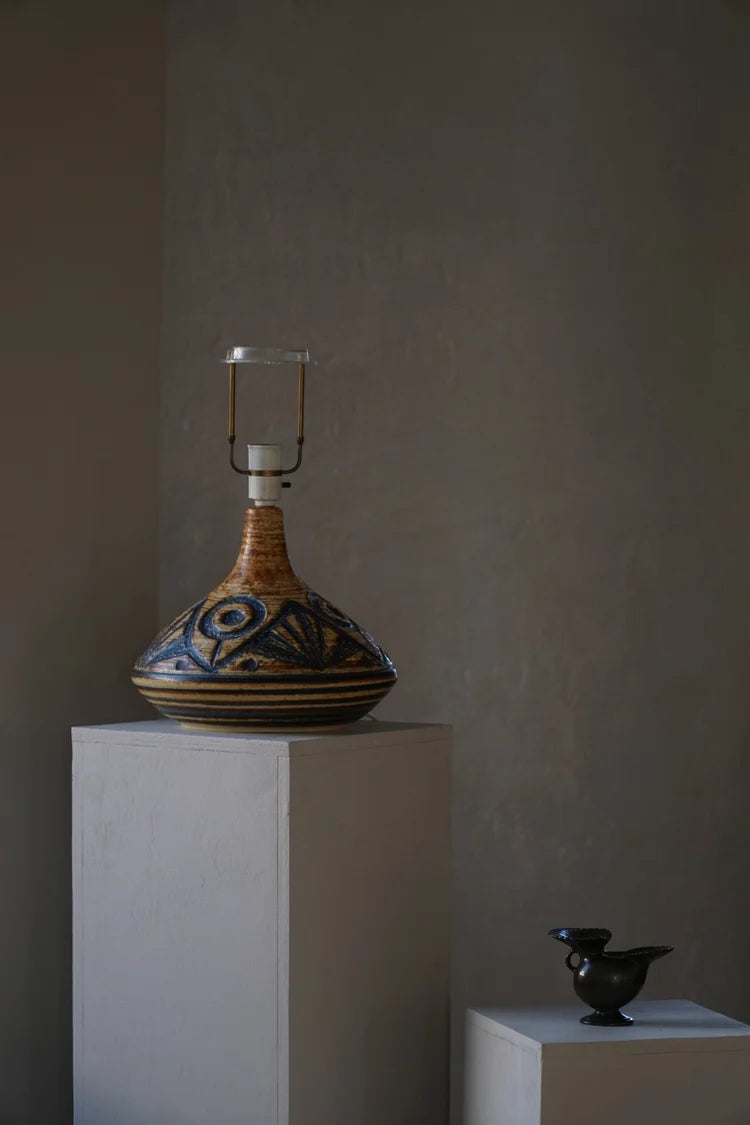 Søholm_Model_3073_Stoneware_Table_Lamp,_Danish_Mid_Century_Modern_Ceramic_Lighting,_1960s