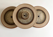 Søholm,_Noomi_Backhausen/Poul_Brandborg_triple_stoneware_wall_lamp,_WALL_SCONCE_/_wall_light,_1960,_mid_century