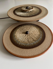 Rare_triple_wall_lamp_by_Noomi_Backhausen_&_Poul_Brandborg_for_Søholm_Stentøj,_Denmark,_1970s