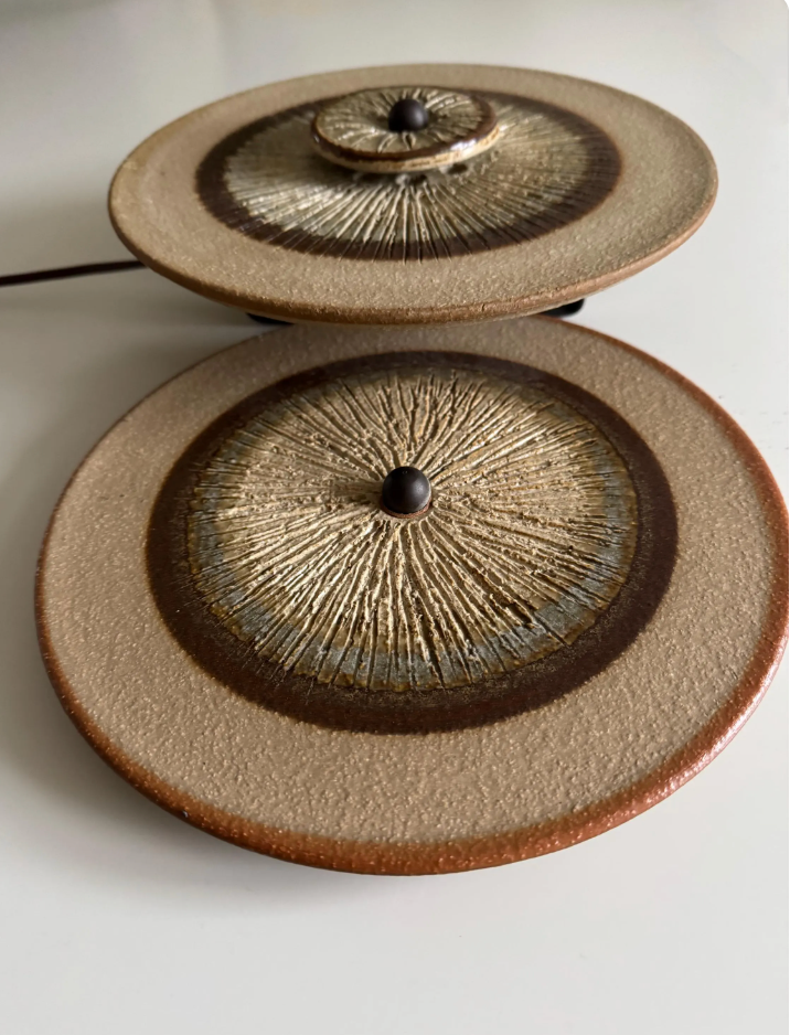 Rare_triple_wall_lamp_by_Noomi_Backhausen_&_Poul_Brandborg_for_Søholm_Stentøj,_Denmark,_1970s