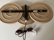 Rare_triple_wall_lamp_by_Noomi_Backhausen_&_Poul_Brandborg_for_Søholm_Stentøj,_Denmark,_1970s