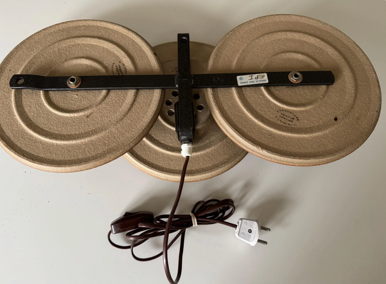 Rare_triple_wall_lamp_by_Noomi_Backhausen_&_Poul_Brandborg_for_Søholm_Stentøj,_Denmark,_1970s