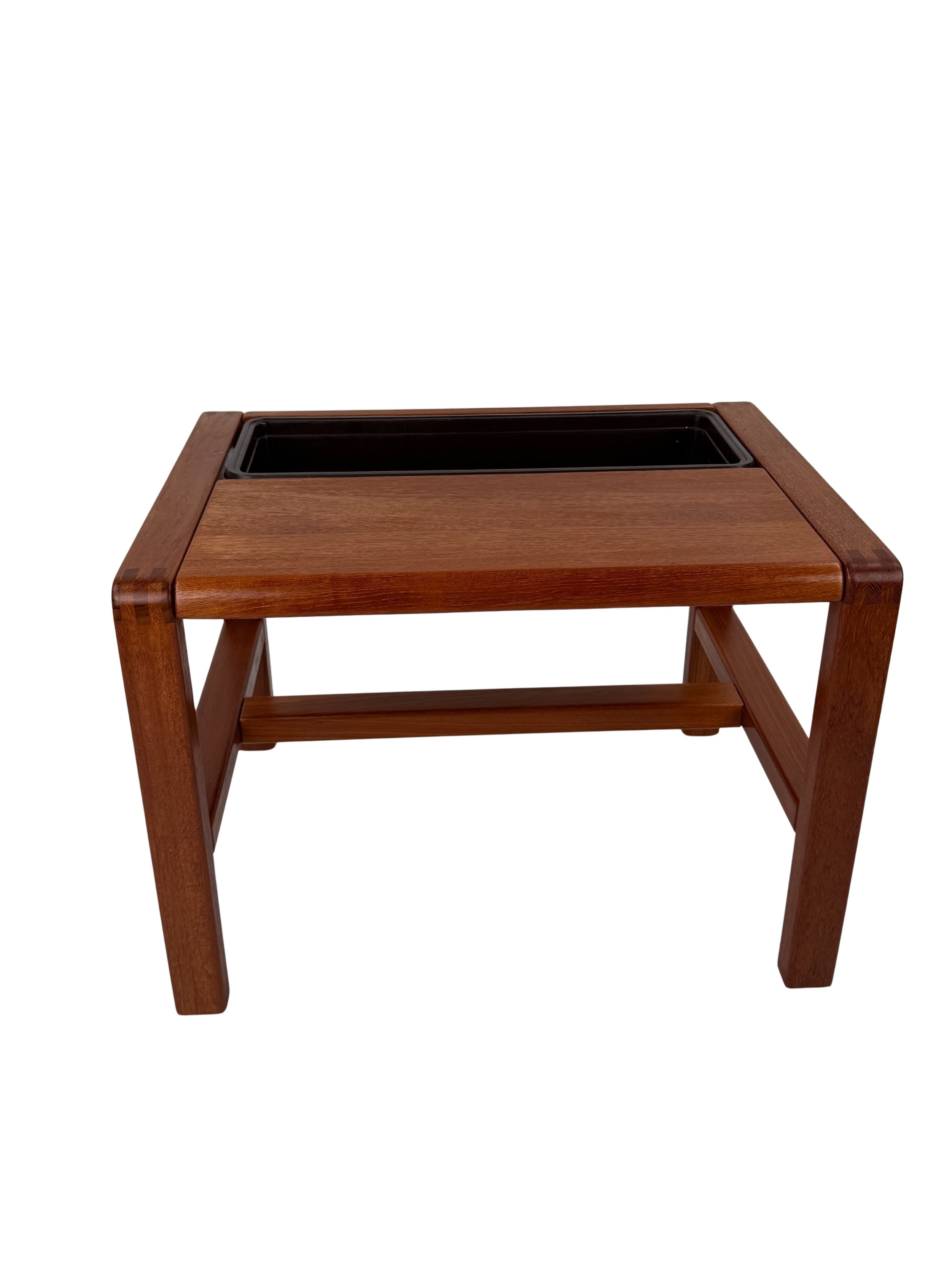 Solid_Teak_Side_Table_with_Planter_by_Salling_Stolefabrik