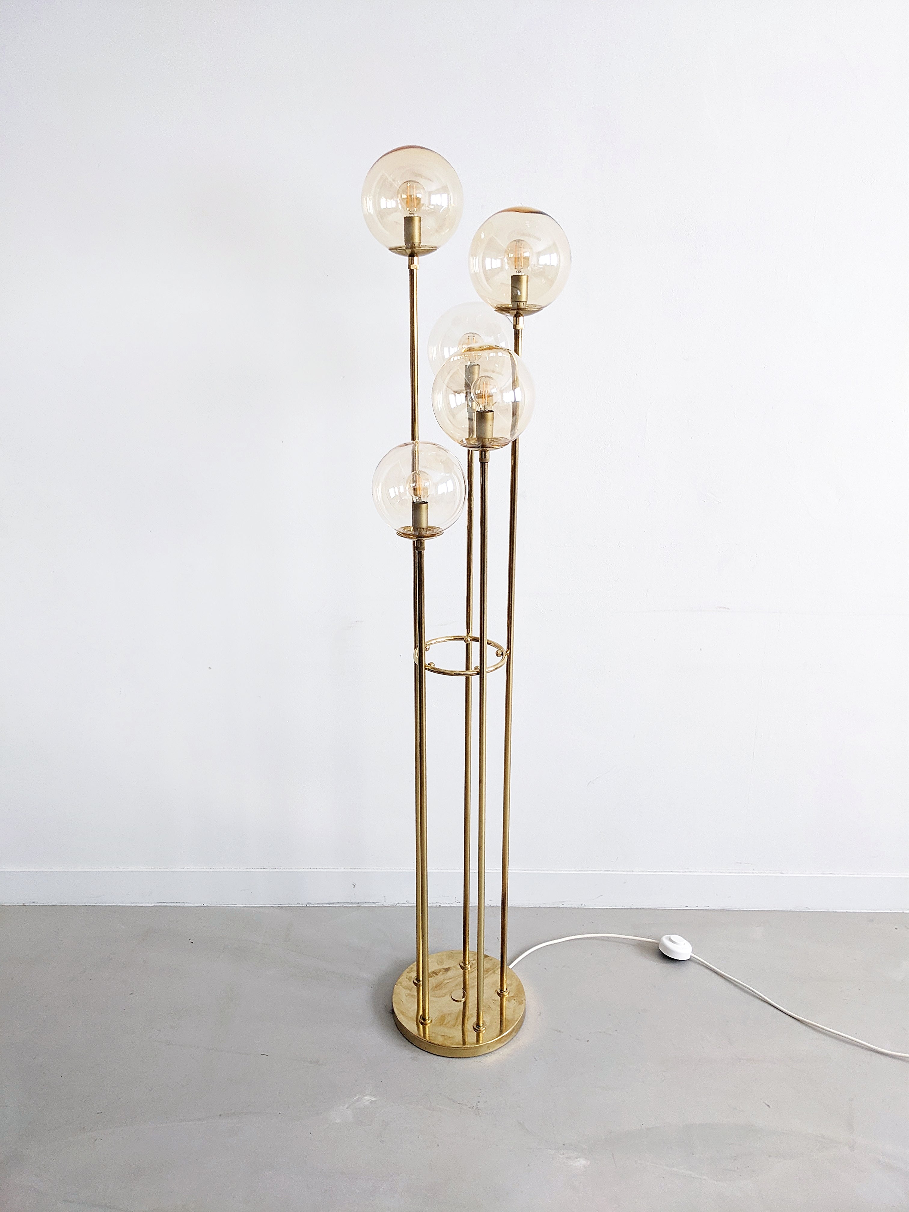 Sölken_Leuchten_Brass_Floor_Lamp_1970s