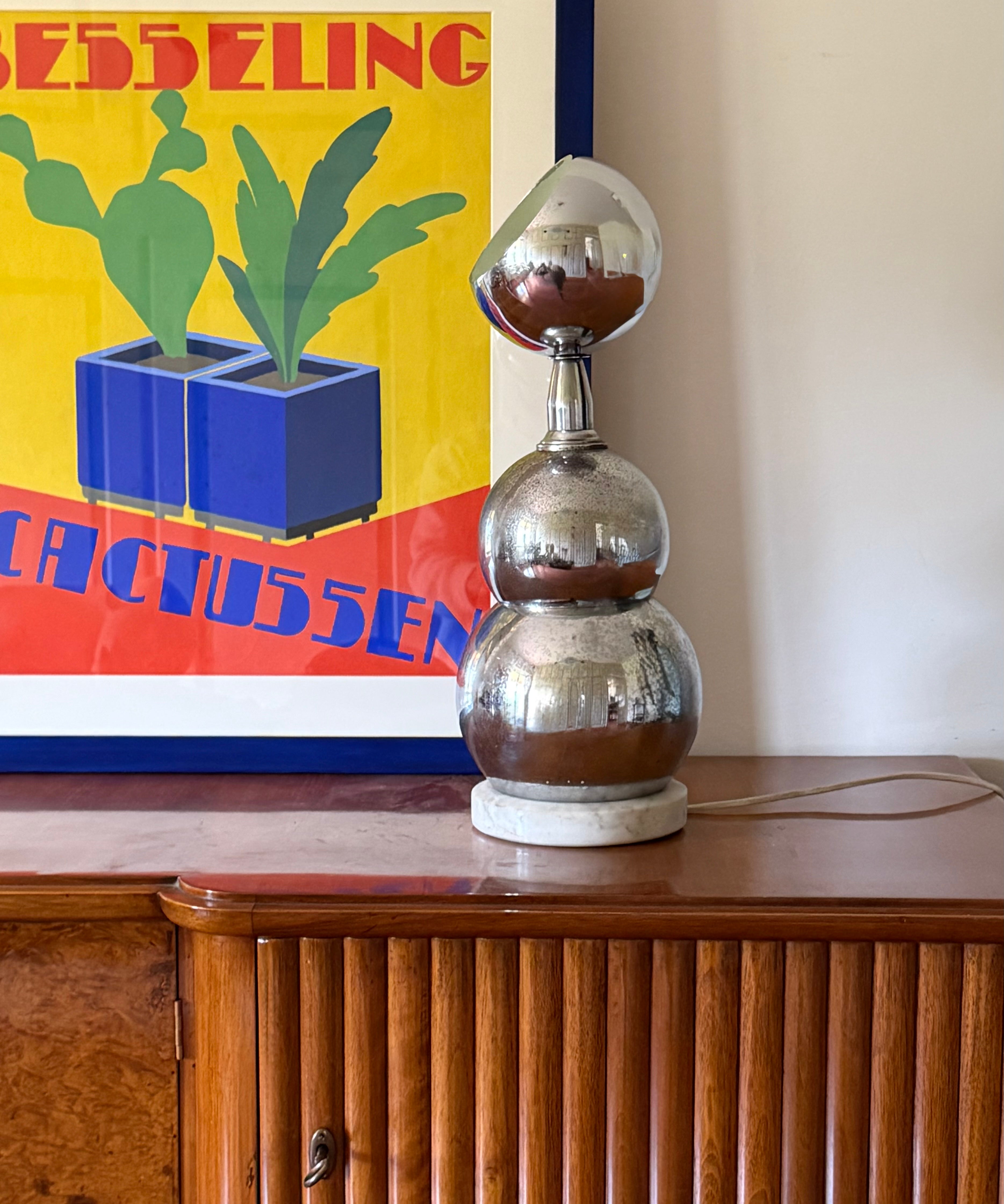 Space_Age_Chrome_Sphere_Lamp_with_Marble_Base,_France_1970s