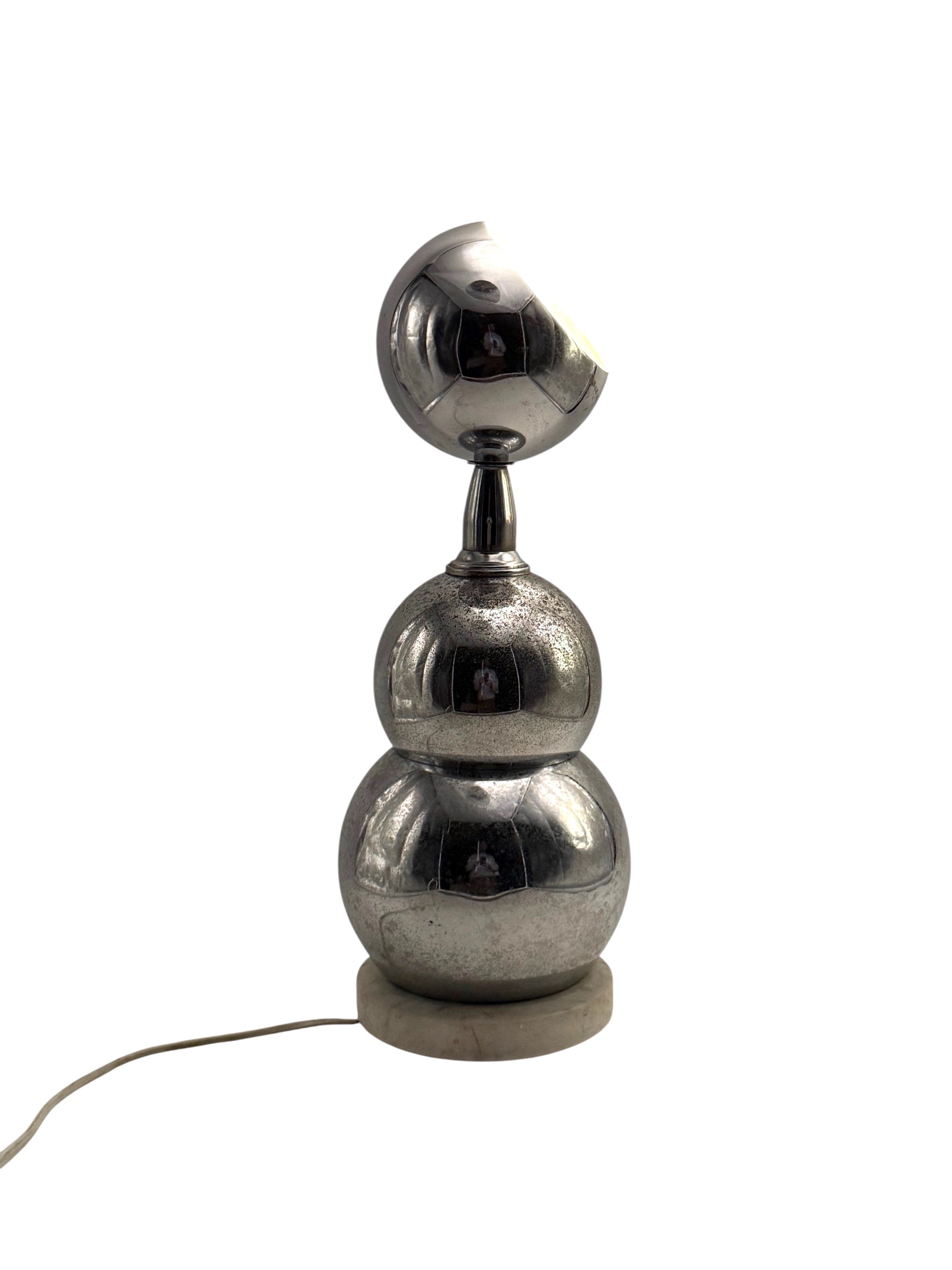Space_Age_Chrome_Sphere_Lamp_with_Marble_Base,_France_1970s