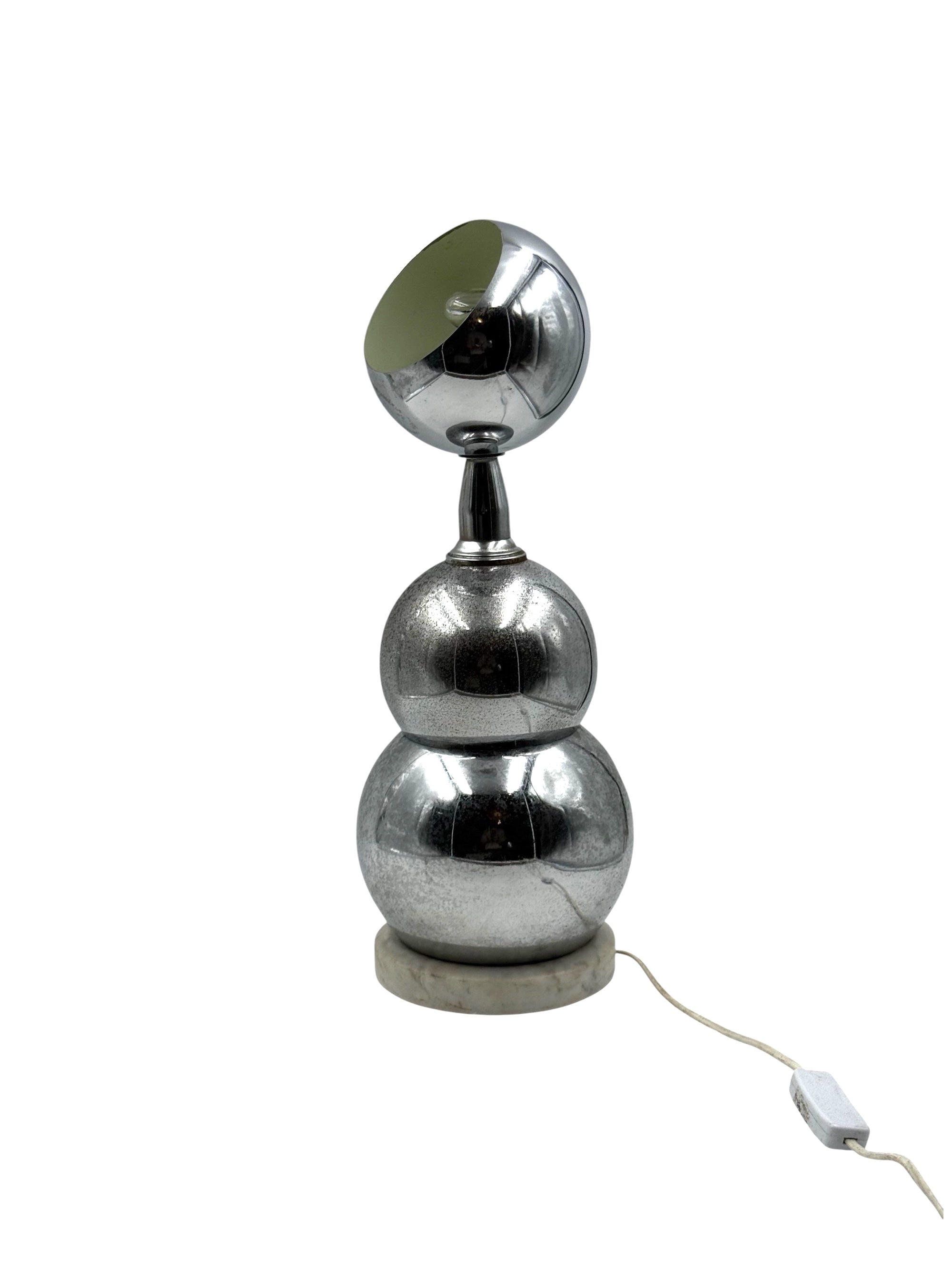 Space_Age_Chrome_Sphere_Lamp_with_Marble_Base,_France_1970s
