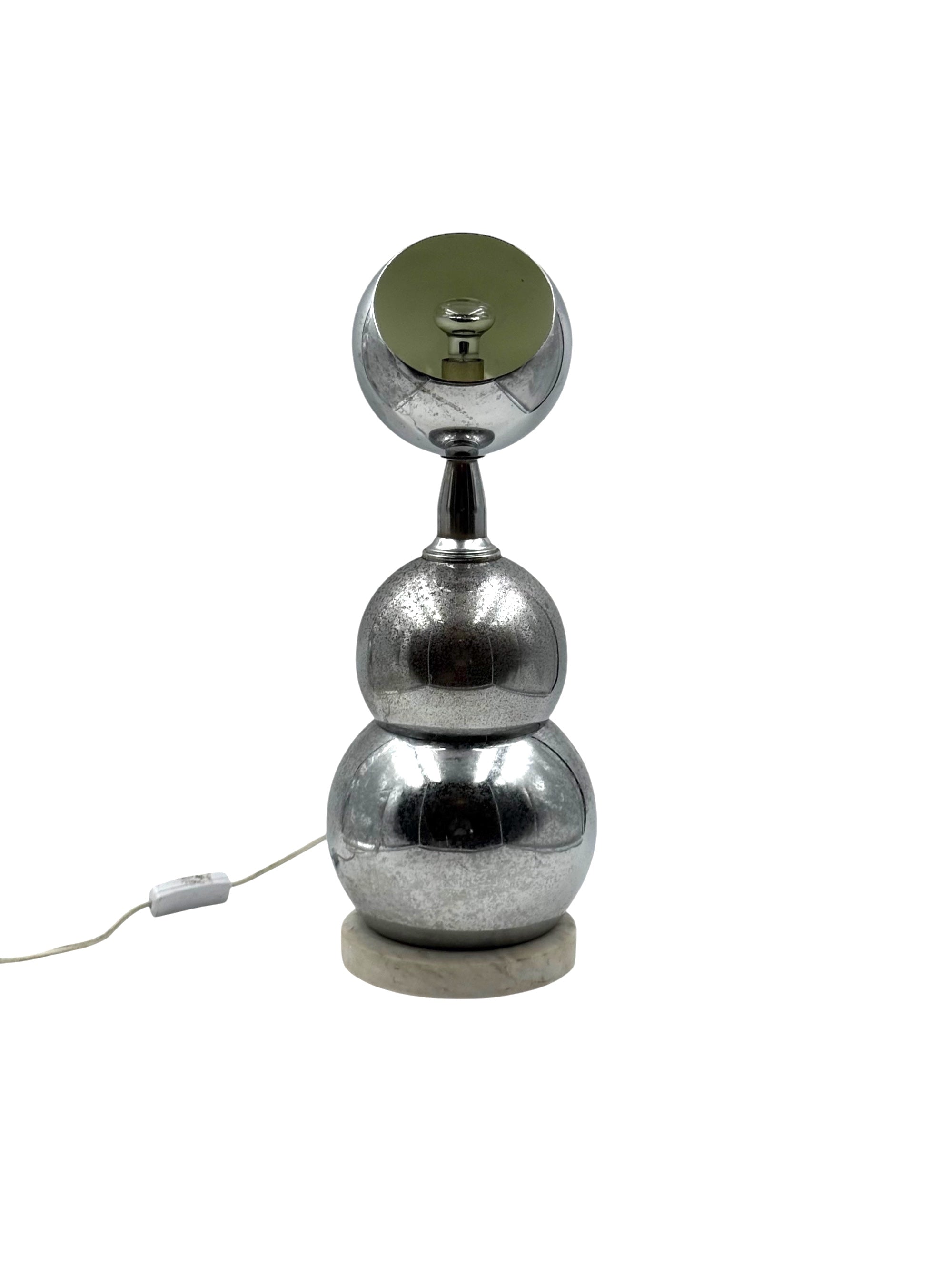 Space_Age_Chrome_Sphere_Lamp_with_Marble_Base,_France_1970s
