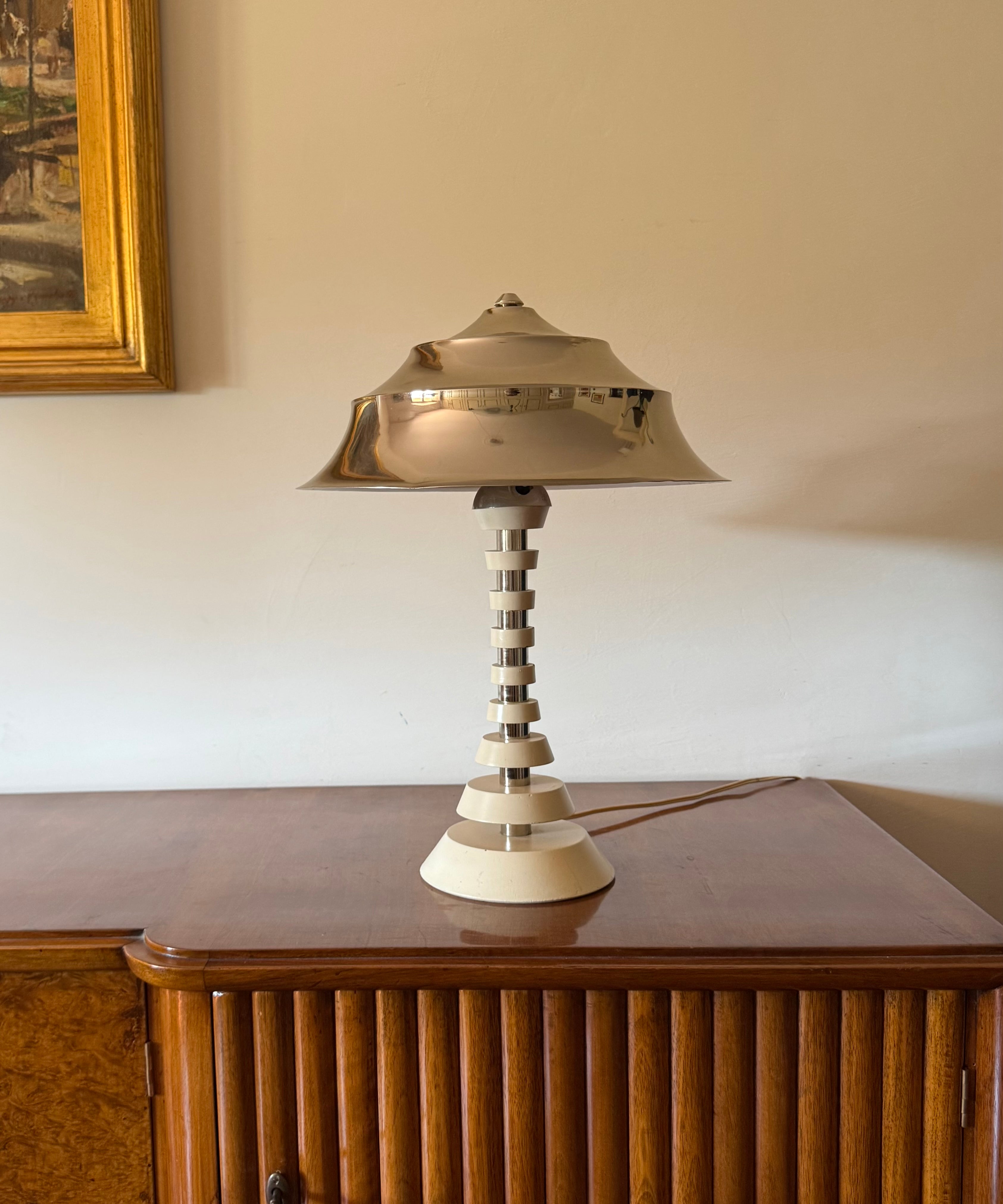 French_Space_Age_Table_Lamp_in_Chrome-Plated_Metal_and_Wood,_1970s