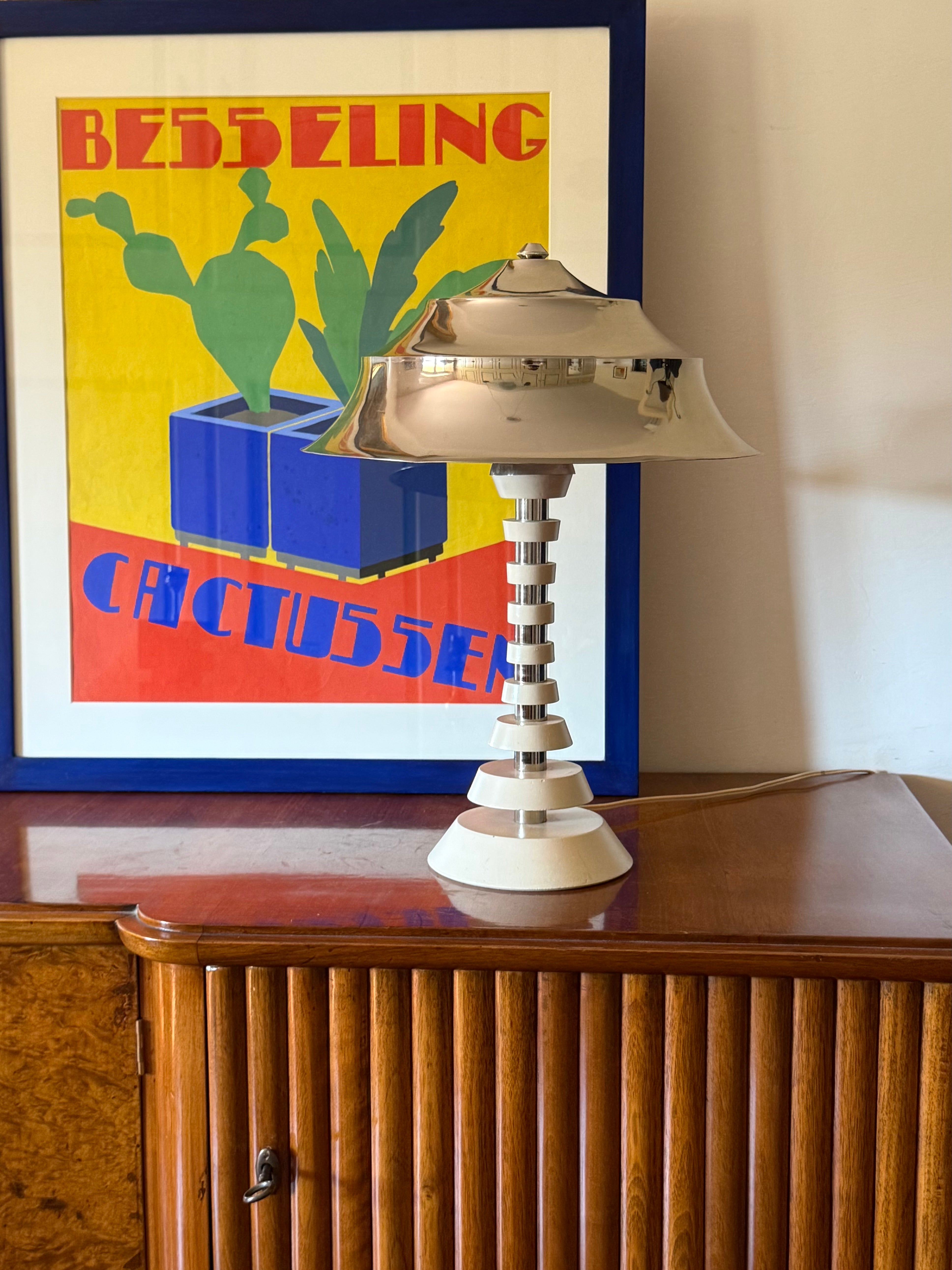 French_Space_Age_Table_Lamp_in_Chrome-Plated_Metal_and_Wood,_1970s