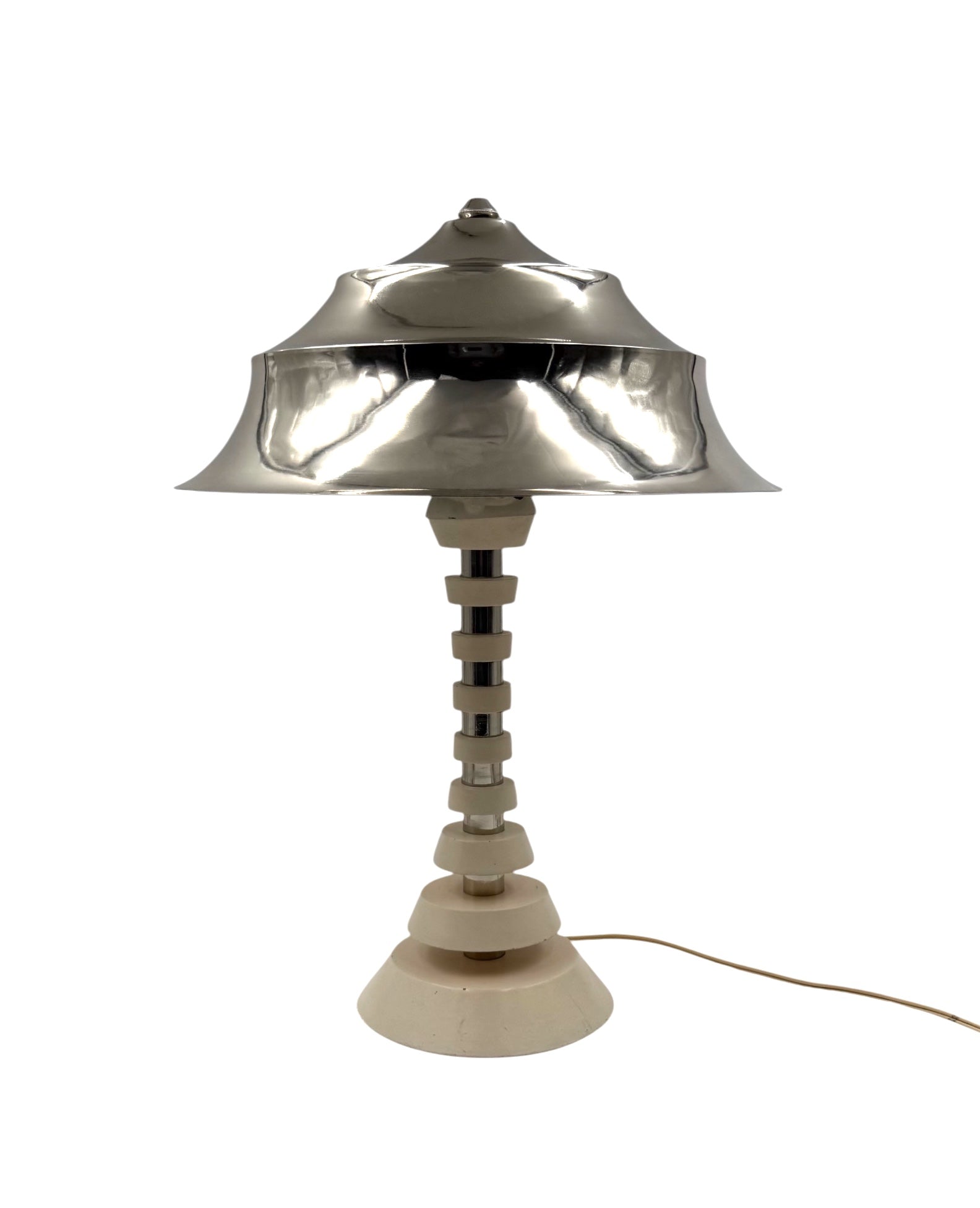 French_Space_Age_Table_Lamp_in_Chrome-Plated_Metal_and_Wood,_1970s