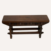 Spanish_Brutalist_Neo_Gothic_Oak_Bench_or_Console_Table,_Mid_Century,_Spain,_1960s