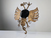 Spanish_Neo-Gothic_Style_Mirror_in_Gilded_Iron_with_Two-Headed_Dragon
