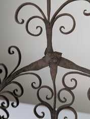 Spanish_Wrought_Iron_Fireplace_Screen_Candelabra,_Arts_and_Crafts,_1880s