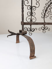 Spanish_Wrought_Iron_Fireplace_Screen_Candelabra,_Arts_and_Crafts,_1880s