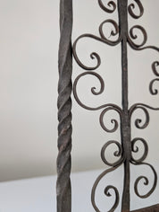 Spanish_Wrought_Iron_Fireplace_Screen_Candelabra,_Arts_and_Crafts,_1880s