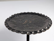 Spanish_Wrought_Iron_Drinks_Table_with_Hammered_Scalloped_Top_and_Tripod_Base,_1950s