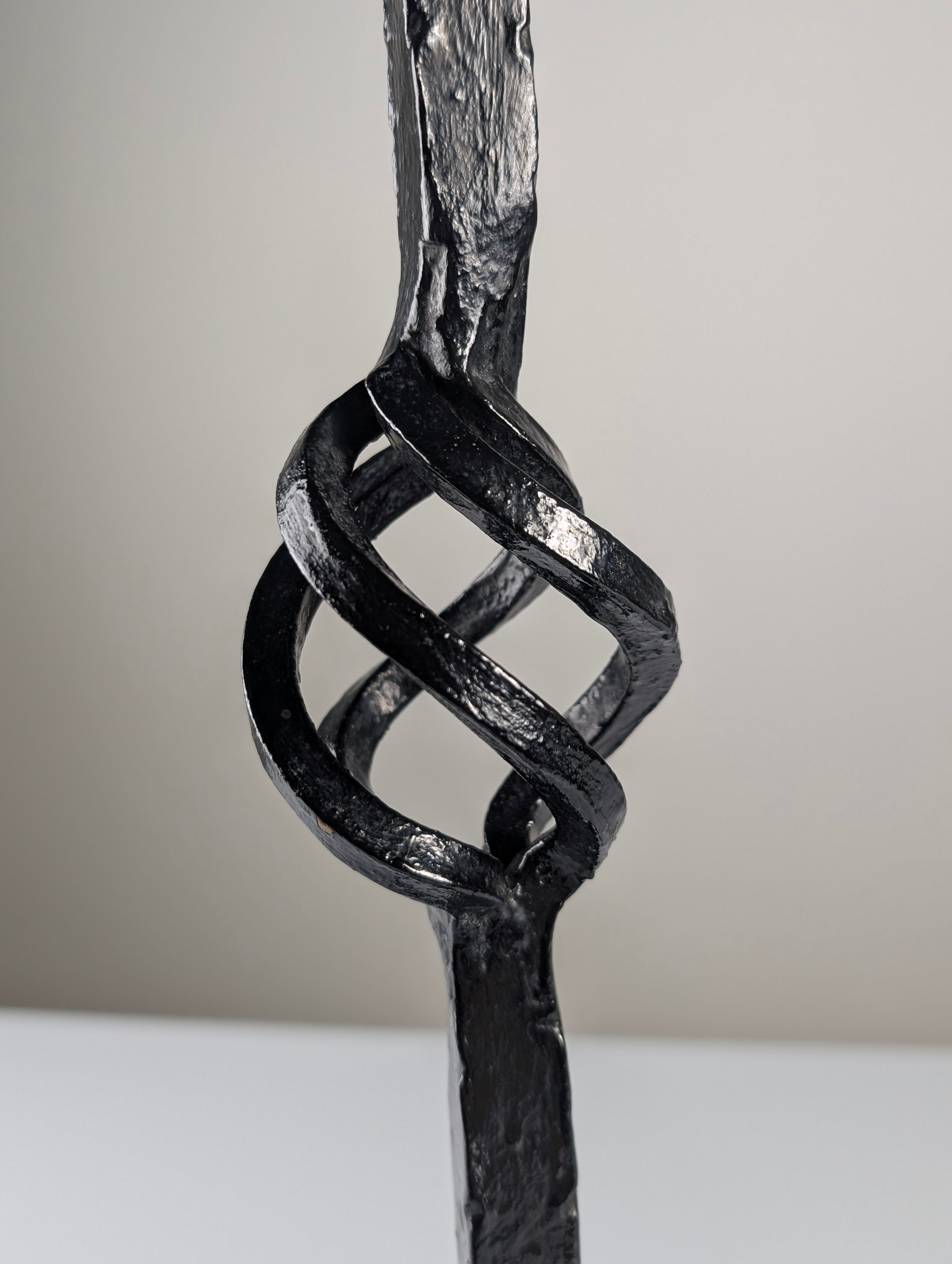 Spanish_Wrought_Iron_Drinks_Table_with_Hammered_Scalloped_Top_and_Tripod_Base,_1950s