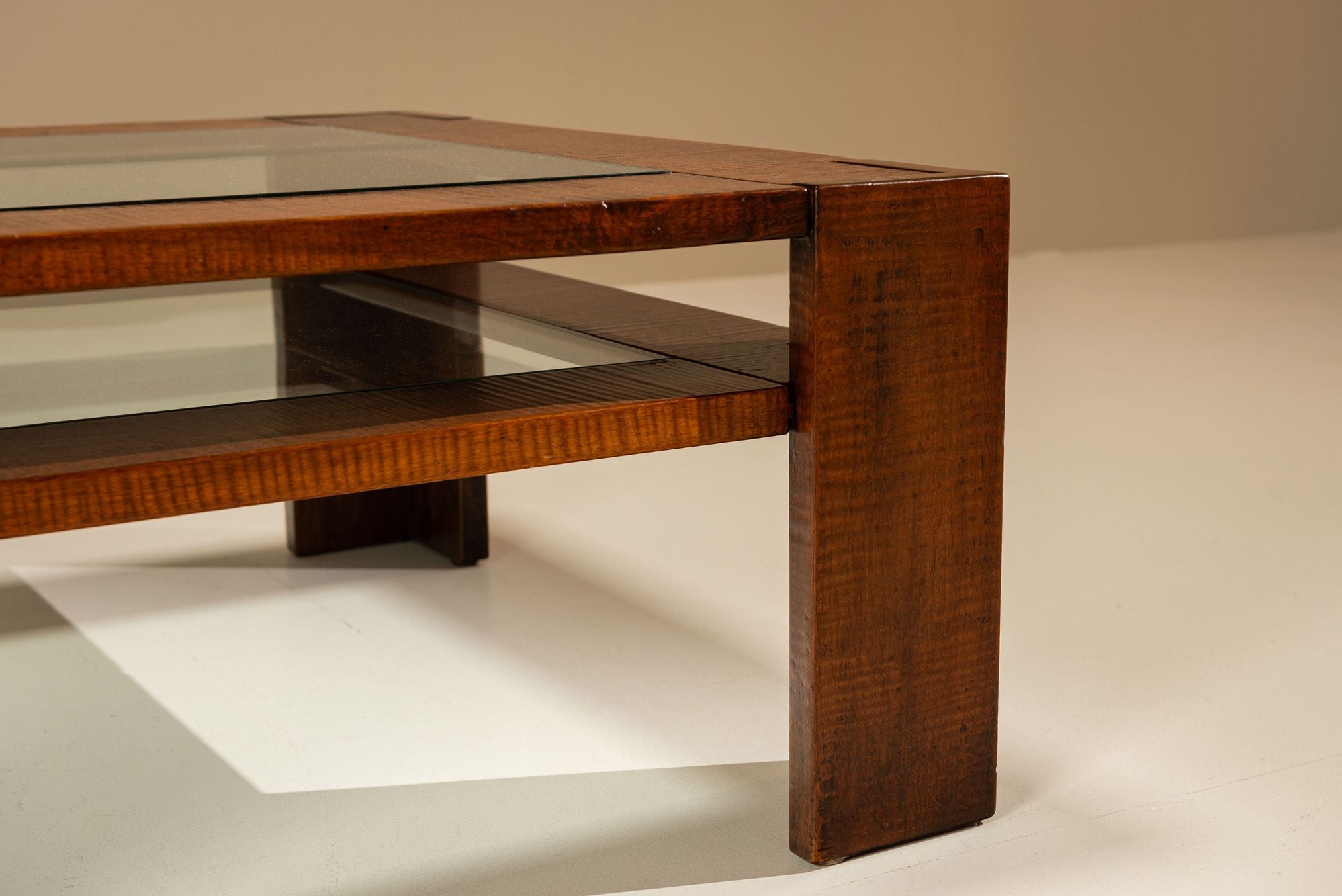 Square_Coffee_Table_by_Giuseppe_Rivadossi_in_Slavonian_Oak,_Italy_1980s