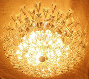 Stilkronen_Crystal_Glass_Chandelier_on_Gilt_Brass_Frame,_Italy_1970s