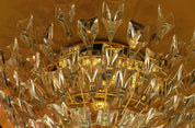 Stilkronen_Crystal_Glass_Chandelier_on_Gilt_Brass_Frame,_Italy_1970s
