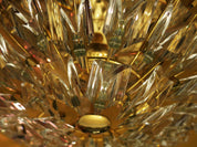 Stilkronen_Crystal_Glass_Chandelier_on_Gilt_Brass_Frame,_Italy_1970s
