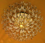 Stilkronen_Crystal_Glass_Chandelier_on_Gilt_Brass_Frame,_Italy_1970s
