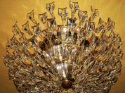 Stilkronen_Crystal_Glass_Chandelier_on_Gilt_Brass_Frame,_Italy_1970s