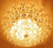 Stilkronen_Crystal_Glass_Chandelier_on_Gilt_Brass_Frame,_Italy_1970s