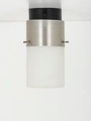 Stilnovo_Model_1245_Ceiling_Lamp_in_Opal_Glass_and_Nickel-Plated_Aluminum,_Italy,_1950s