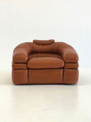 Straccio_Lounge_Chair_by_De_Pas,_D’Urbino_and_Lomazzi_for_Zanotta_in_Cognac_Leather,_Italy_1970s