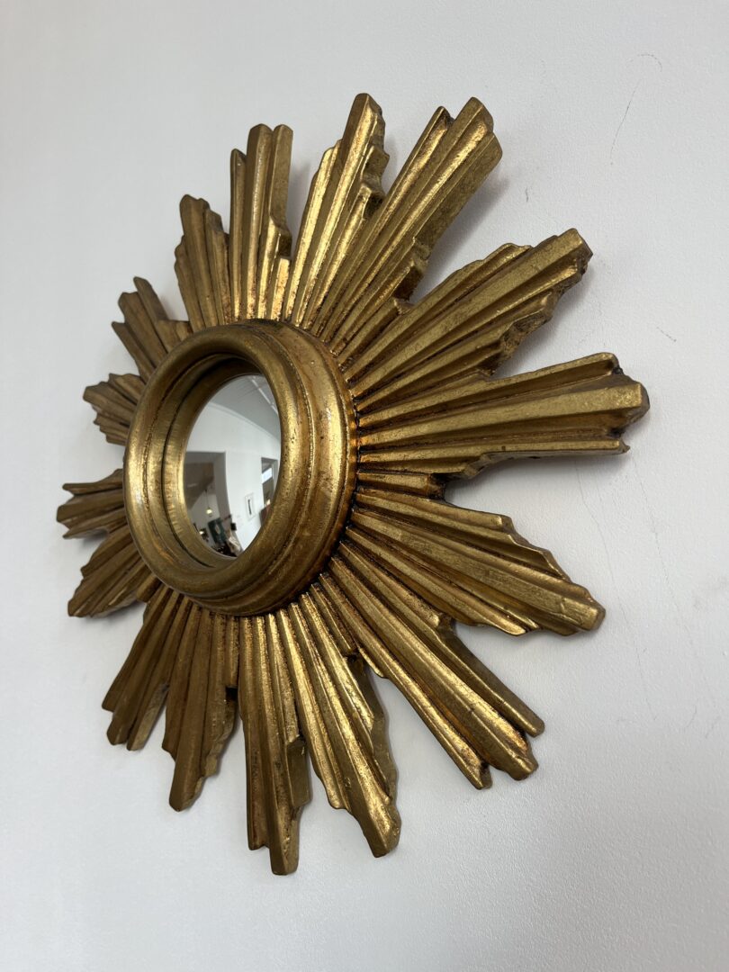 Mid-Century_Convex_Sunburst_Mirror,_Gilded_Wood_and_Resin