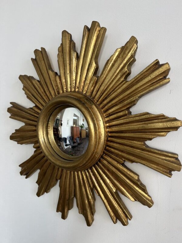 Mid-Century_Convex_Sunburst_Mirror,_Gilded_Wood_and_Resin