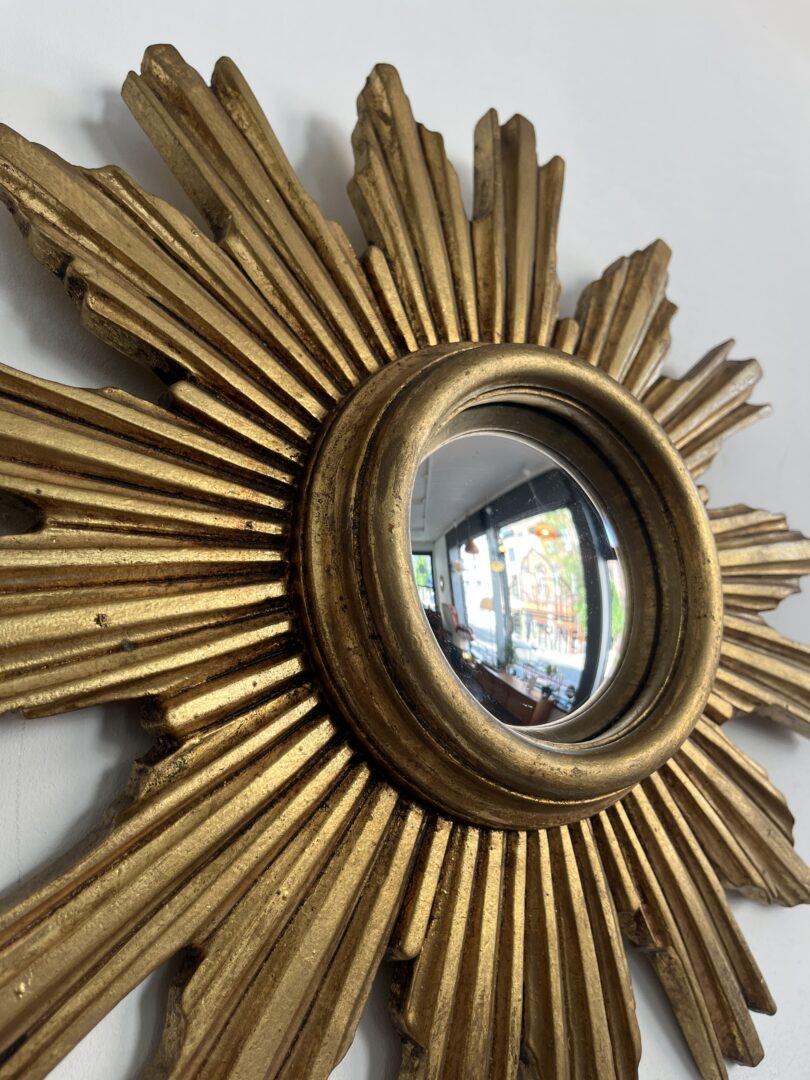 Mid-Century_Convex_Sunburst_Mirror,_Gilded_Wood_and_Resin