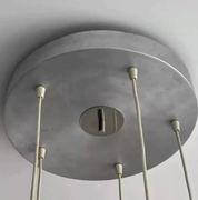 Five-Light_Chrome_and_Brushed_Metal_Chandelier,_France,_1970s