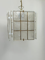 French_White_Lacquered_Metal_and_Mother_of_Pearl_Pendant_Lamp
