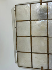 French_White_Lacquered_Metal_and_Mother_of_Pearl_Pendant_Lamp