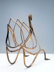 Swan_Magazine_Rack_Maison_Jansen_Brass_1950s_France