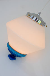 Swedish_Art_Deco_Milk_Glass_Pendant_Lamp_with_Blue_Accents,_1930s
