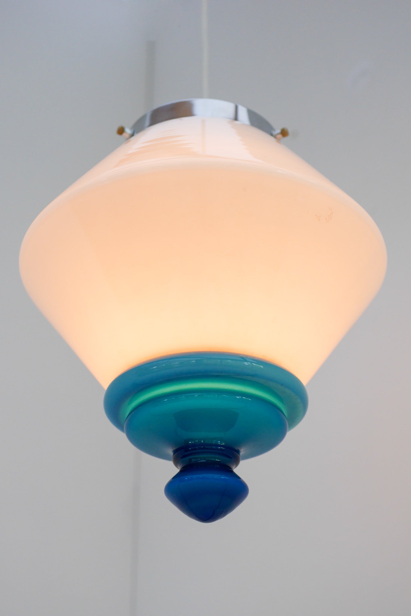 Swedish_Art_Deco_Milk_Glass_Pendant_Lamp_with_Blue_Accents,_1930s